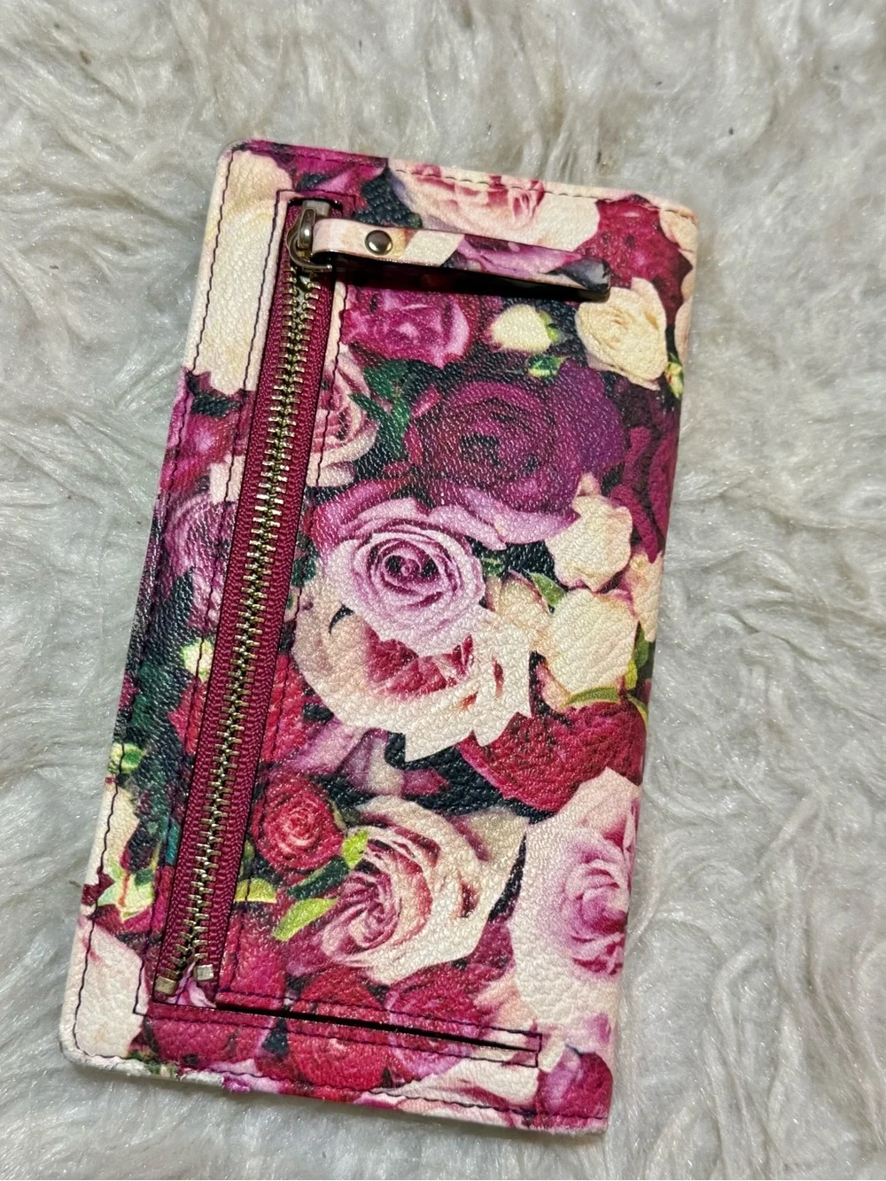 kate spade Floral Phone Wallet Case - Pink & Green Rose Print